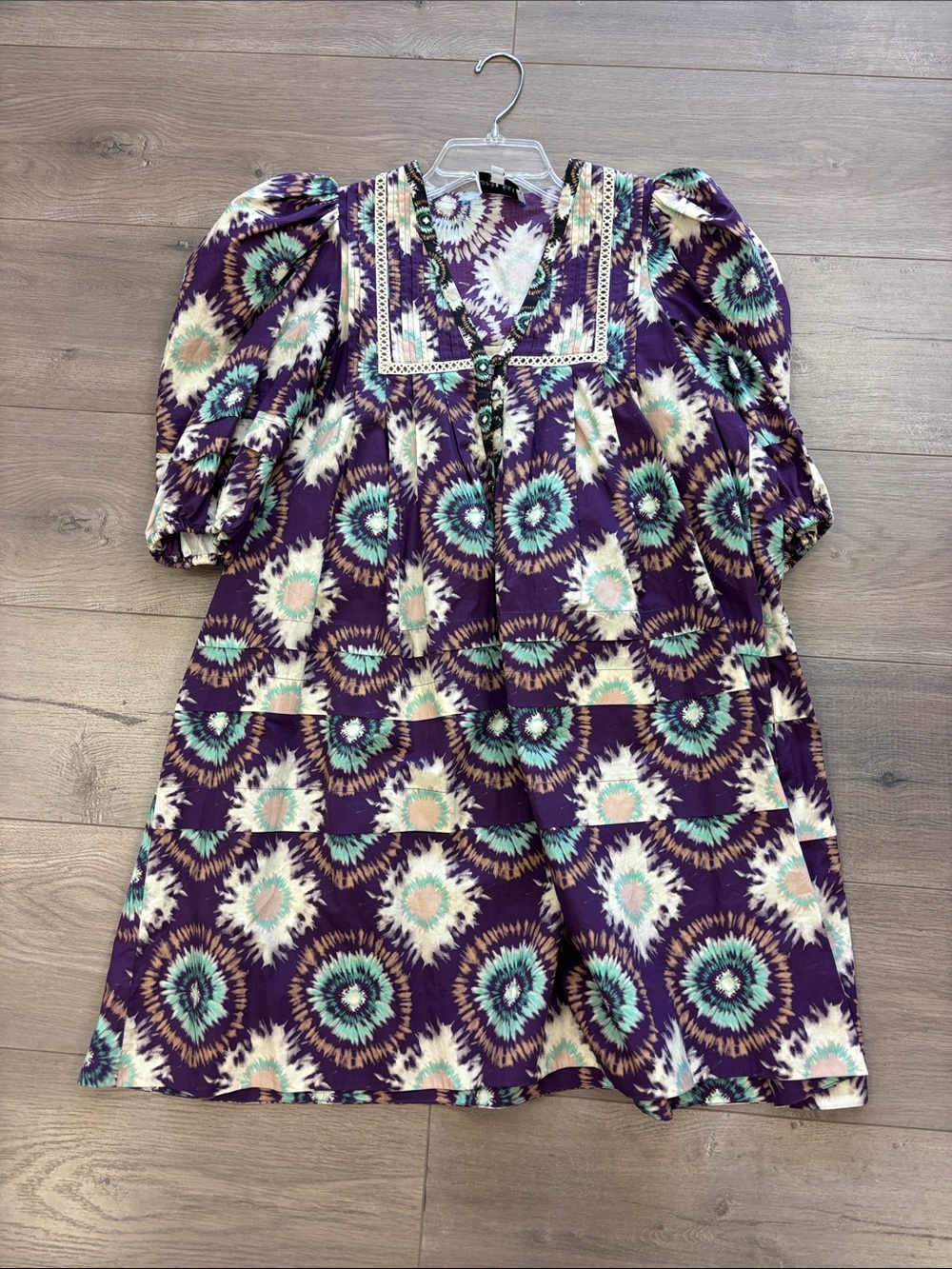 Hunter Bell Jenkins Floral Puff-Sleeve mini dress - Picture 3 of 10